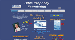 Desktop Screenshot of bibleprophecyfoundation.org