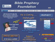 Tablet Screenshot of bibleprophecyfoundation.org